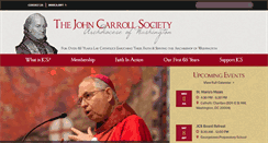 Desktop Screenshot of johncarrollsociety.org