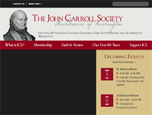 Tablet Screenshot of johncarrollsociety.org
